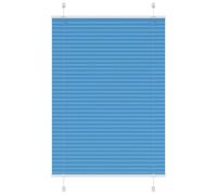 vidaXL Pleated Blind Blue 100x100 cm Fabric Width 99.4 cm Polyester