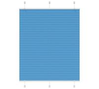 vidaXL Pleated Blind Blue 110x100 cm Fabric Width 109.4 cm Polyester