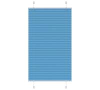 vidaXL Pleated Blind Blue 75x150 cm Fabric Width 74.4 cm Polyester