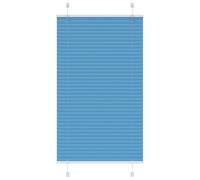 vidaXL Pleated Blind Blue 80x150 cm Fabric Width 79.4 cm Polyester