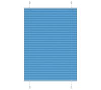 vidaXL Pleated Blind Blue 95x150 cm Fabric Width 94.4 cm Polyester