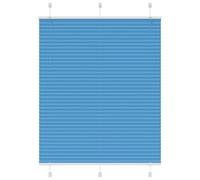 vidaXL Pleated Blind Blue 105x100 cm Fabric Width 104.4 cm Polyester, Blue