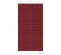 vidaXL Pleated Blind Bordeaux Red 105x200 cm Fabric Width 104.4 cm Polyester