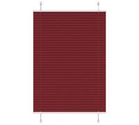 vidaXL Pleated Blind Bordeaux Red 85x150 cm Fabric Width 84.4 cm Polyester