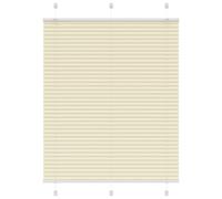 vidaXL Pleated Blind Cream 105x150 cm Fabric Width 104.4 cm Polyester