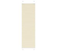 vidaXL Pleated Blind Cream 55x200 cm Fabric Width 54.4 cm Polyester