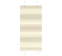 vidaXL Pleated Blind Cream Polyester 60x100 cm Fabric Width 59.4 cm