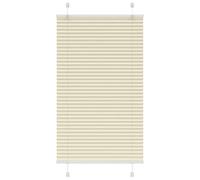 vidaXL Pleated Blind Cream 80x100 cm Fabric Width 79.4 cm Polyester