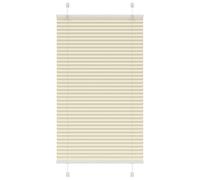 vidaXL Pleated Blind Cream 80x150 cm Fabric Width 79.4 cm Polyester