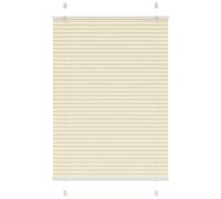 vidaXL Pleated Blind Cream 85x100 cm Fabric Width 84.4 cm Polyester