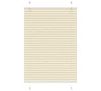 vidaXL Pleated Blind Cream 85x150 cm Fabric Width 84.4 cm Polyester, Cream