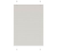 vidaXL Pleated Blind Light Grey 100x150 cm Fabric Width 99.4 cm Polyester