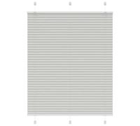 vidaxl - Light Grey Pleated Blinds 110x150 cm - Adjustable Polyester Window Shades - Modern Design