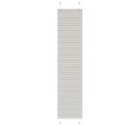 vidaXL Pleated Blind 50x200 cm – Light Grey Polyester – Adjustable Privacy, Fabric width 49.4 cm