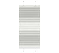 vidaXL Pleated Blind Light Grey 55x100 cm Fabric Width 54.4 cm Polyester, pleated window shade, pleated shade, concertina blind, plisse blind