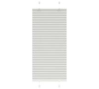 vidaXL Pleated Blind Light Grey 55x100 cm Fabric Width 54.4 cm Polyester, pleated window shade, pleated shade, concertina blind, plisse blind