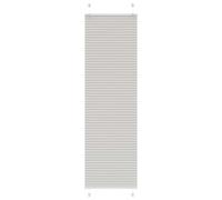 vidaXL Pleated Blinds - Light Grey 60x200 cm/Wide 59.4cm Polyester Fabric Window Shades for Living Room/Bedroom/Office
