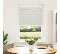 vidaXL Pleated Blind Light Grey 75x150 cm Fabric Width 74.4 cm Polyester