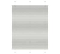 vidaxl pleated blind - light grey polyester 105x150 cm - elegant privacy & sun protection window treatment