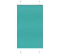 vidaXL Pleated Blind Petrol Green 75x150 cm Fabric Width 74.4 cm Polyester
