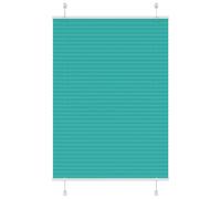 vidaXL Pleated Blind Petrol Green 85x100 cm Fabric Width 84.4 cm Polyester