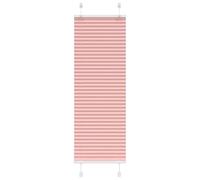 vidaXL Pleated Blind Pink 40x150 cm Fabric Width 39.4 cm Polyester