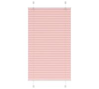 vidaXL Pleated Blind Pink 80x150 cm Fabric Width 79.4 cm Polyester