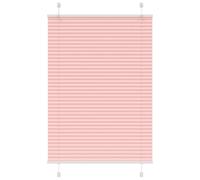 vidaXL Pleated Blind Pink 95x100 cm Fabric Width 94.4 cm Polyester, Pink