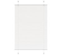 vidaXL Pleated Blind White 100x150 cm Fabric Width 99.4 cm Polyester