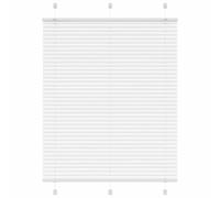 vidaXL Pleated Blind White 105x100 cm Fabric Width 104.4 cm Polyester, White