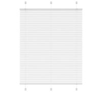 vidaXL Pleated Blind White 105x150 cm Fabric Width 104.4 cm Polyester