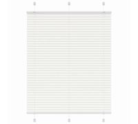 vidaXL Pleated Blind White 110x100 cm Fabric Width 109.4 cm Polyester