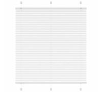 vidaXL Pleated Blind White 115x150 cm Fabric Width 114.4 cm Polyester