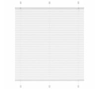 vidaXL Pleated Blind White 115x150 cm Fabric Width 114.4 cm Polyester