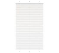 vidaXL Pleated Blind White 120x200 cm Fabric Width 119.4 cm Polyester