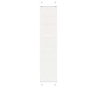 vidaXL Pleated Window Blinds - White 40x200 cm - Versatile Polyester Modern Style