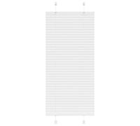 vidaXL Pleated Blind White 60x100 cm Fabric Width 59.4 cm Polyester, White