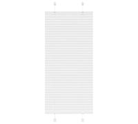 vidaXL Pleated Blind White 65x100 cm Fabric Width 64.4 cm Polyester