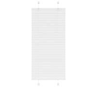vidaXL Pleated Blind White 65x150 cm Fabric Width 64.4 cm Polyester