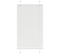 vidaXL Pleated Blind White 70x100 cm Fabric Width 69.4 cm Polyester