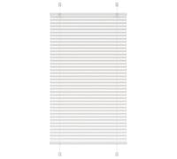 vidaxl Pleated Blind White - 80x150 cm Polyester Window Shade - Adjustable Privacy & Sun Protection - Easy Install with Clamping Brackets & Screws - Elegant Modern Design for Any Room