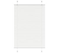 vidaXL Pleated Blind White 85x100 cm Fabric Width 84.4 cm Polyester