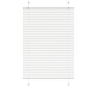 vidaXL Pleated Blind White 90x100 cm Fabric Width 89.4 cm Polyester