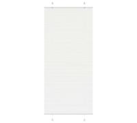 vidaXL Pleated Blind White 90x200 cm Fabric Width 89.4 cm Polyester