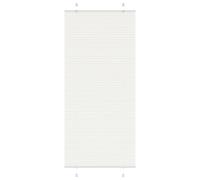 vidaXL Pleated Blind White 95x200 cm Fabric Width 94.4 cm Polyester