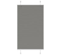 vidaxl pleated blinds - anthracite polyester - 80x100 cm - modern adjustable privacy window coverage