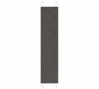 vidaXL Pleated Blind Black 50x200 cm Fabric Width 49.4 cm Polyester, Black