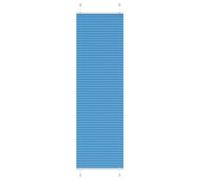 vidaXL Pleated Window Blind - Blue 65x200 cm Polyester - Privacy & Sun Protection Shades - Flexible Installation