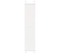 vidaXL Pleated Window Blinds - White 40x200 cm - Versatile Polyester Modern Style