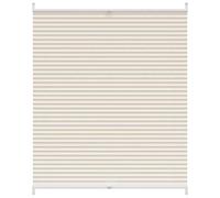 vidaXL Plisse Blind 100x125cm Cream Window Shade Curtain Sunscreen Shutter